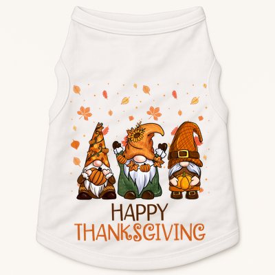 Happy Thanksgiving Gnome Squad Doggie Tank