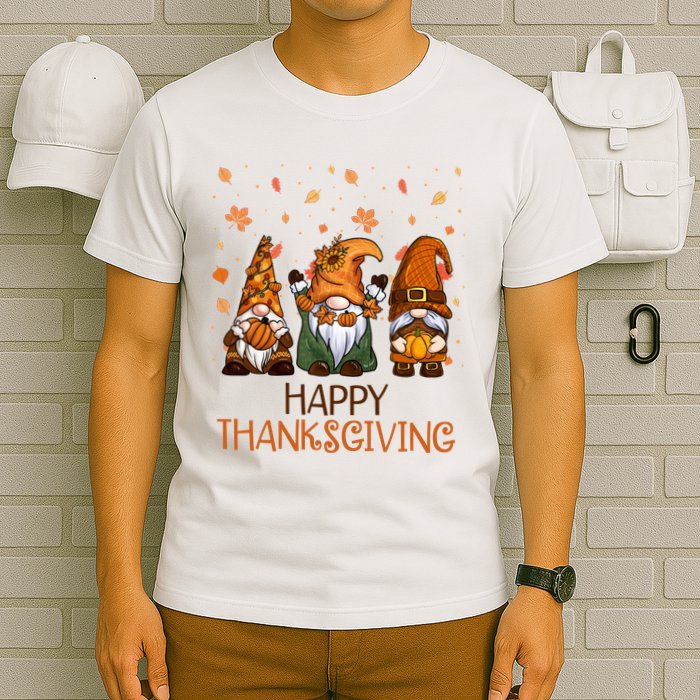 Happy Thanksgiving Gnome Squad T-Shirt