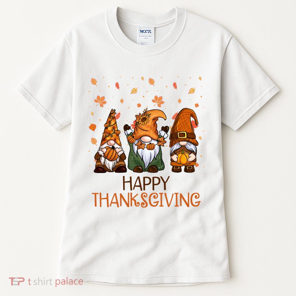 Happy Thanksgiving Gnome Squad Tall T-Shirt
