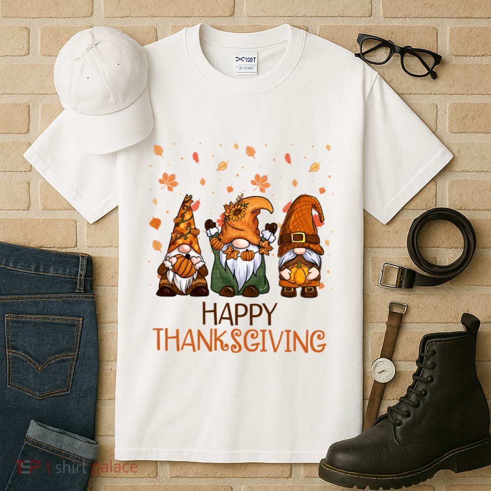 Happy Thanksgiving Gnome Squad Tall T-Shirt