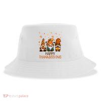 Happy Thanksgiving Gnome Squad Sustainable Bucket Hat