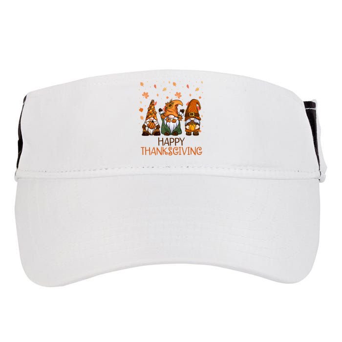Happy Thanksgiving Gnome Squad Adult Drive Performance Visor