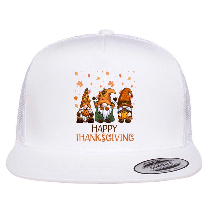 Happy Thanksgiving Gnome Squad Flatbill Hat