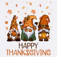 Happy Thanksgiving Gnome Squad Flatbill Hat