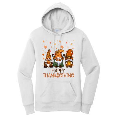 Happy Thanksgiving Gnome Squad Women's Pullover Hoodie