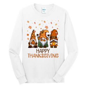 Happy Thanksgiving Gnome Squad Tall Long Sleeve T-Shirt