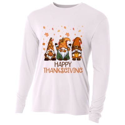 Happy Thanksgiving Gnome Squad Cooling Performance Long Sleeve Crew