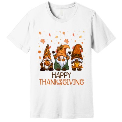 Happy Thanksgiving Gnome Squad Premium T-Shirt