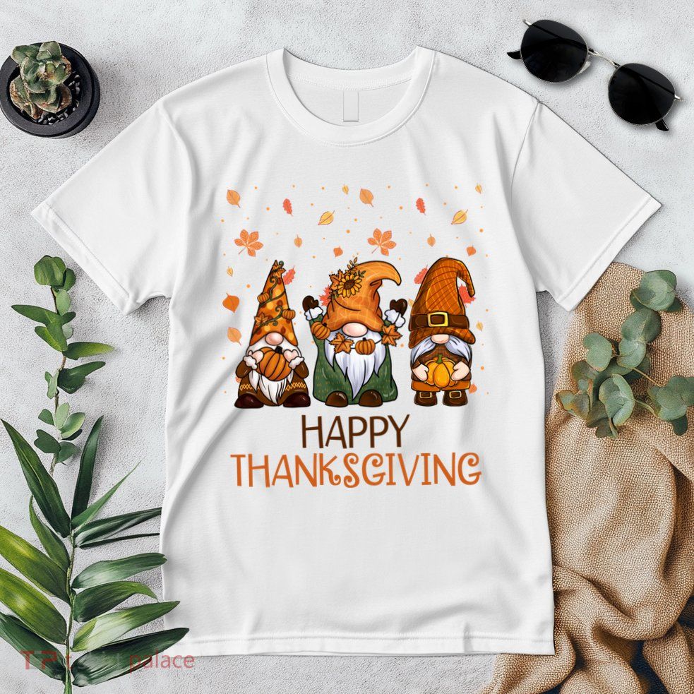 Happy Thanksgiving Gnome Squad Premium T-Shirt