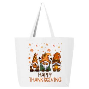 Happy Thanksgiving Gnome Squad 25L Jumbo Tote