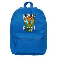 Higher Than Giraffe Gift Pussy Stoner Weed 420 Pot Gift 16 in Basic Backpack
