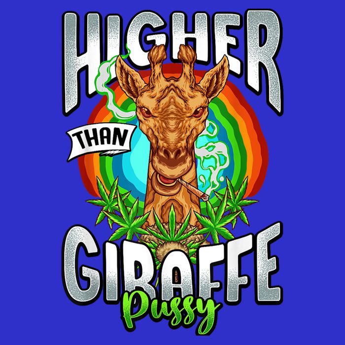 Higher Than Giraffe Gift Pussy Stoner Weed 420 Pot Gift 16 in Basic Backpack