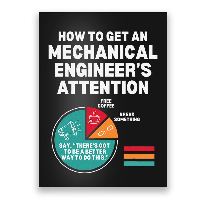 How To Get Engineers Attention Funny Mechanical Engineering Poster