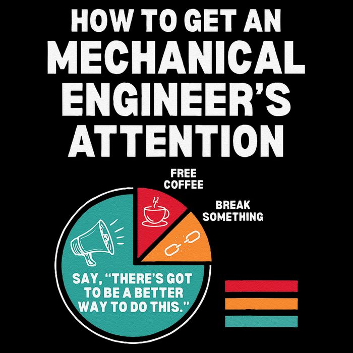 How To Get Engineers Attention Funny Mechanical Engineering Poster