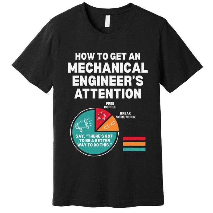 How To Get Engineers Attention Funny Mechanical Engineering Premium T-Shirt
