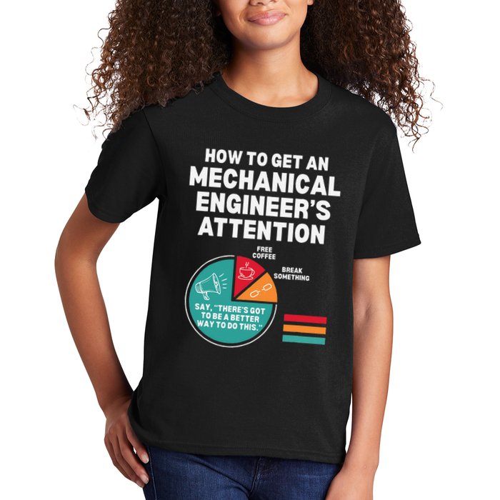 How To Get Engineers Attention Funny Mechanical Engineering Kids T-Shirt