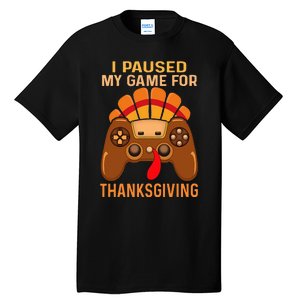 Happy Thanksgiving Gaming Fall Turkey Gamer Tall T-Shirt