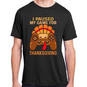 Happy Thanksgiving Gaming Fall Turkey Gamer Adult ChromaSoft Performance T-Shirt