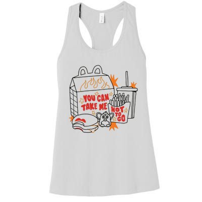 Hot To Go Cheese Burger Lipstick Women's Racerback Tank