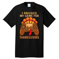 Happy Thanksgiving gaming fall Turkey gamer Tall T-Shirt