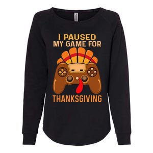 Happy Thanksgiving gaming fall Turkey gamer Womens California Wash Sweatshirt