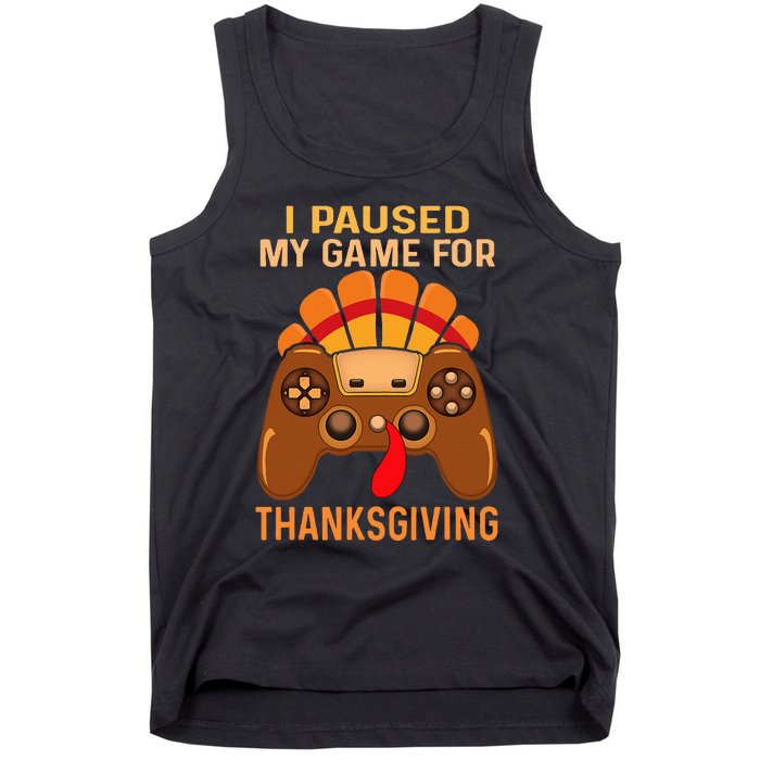 Happy Thanksgiving gaming fall Turkey gamer Tank Top