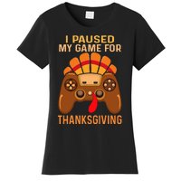 Happy Thanksgiving gaming fall Turkey gamer Women's T-Shirt