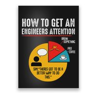 How To Get An Engineers Attention Engineer Technology Funny Poster