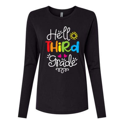 Hello Third Grade Fun 3rd Grade Back to School Gift Womens Cotton Relaxed Long Sleeve T-Shirt