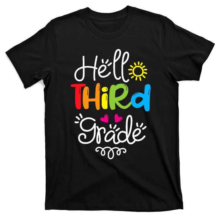 Hello Third Grade Fun 3rd Grade Back to School Gift T-Shirt