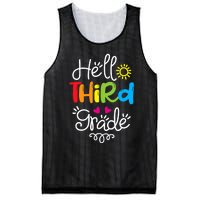 Hello Third Grade Fun 3rd Grade Back to School Gift Mesh Reversible Basketball Jersey Tank