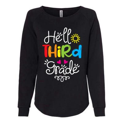 Hello Third Grade Fun 3rd Grade Back to School Gift Womens California Wash Sweatshirt