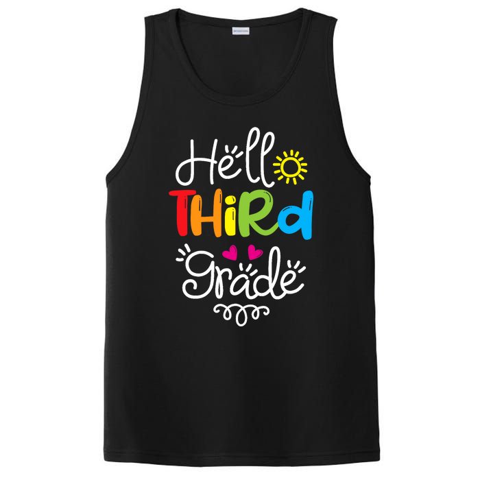 Hello Third Grade Fun 3rd Grade Back to School Gift PosiCharge Competitor Tank