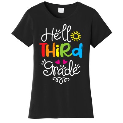 Hello Third Grade Fun 3rd Grade Back to School Gift Women's T-Shirt