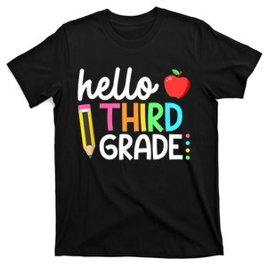 Hello Third Grade Team 3rd Grade Back To School Teacher T-Shirt