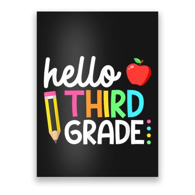 Hello Third Grade Team 3rd Grade Back To School Teacher Poster
