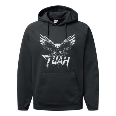 Hawk Tuah Guy Spit Joke Wet That Thang Splash Down Performance Fleece Hoodie