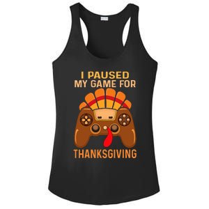 Happy Thanksgiving gaming fall Turkey gamer Ladies PosiCharge Competitor Racerback Tank