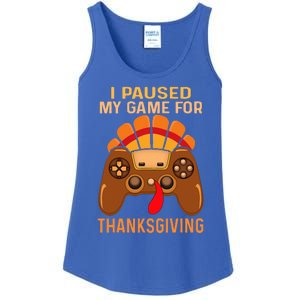 Happy Thanksgiving gaming fall Turkey gamer Ladies Essential Tank