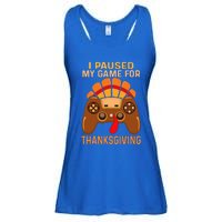 Happy Thanksgiving gaming fall Turkey gamer Ladies Essential Flowy Tank