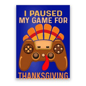 Happy Thanksgiving gaming fall Turkey gamer Poster