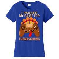 Happy Thanksgiving gaming fall Turkey gamer Women's T-Shirt