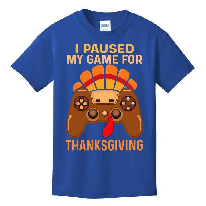 Happy Thanksgiving gaming fall Turkey gamer Kids T-Shirt