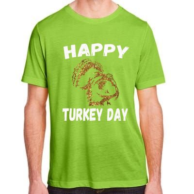 Happy Thanksgiving Great Gold Turkey Pilgrim Day Gift Adult ChromaSoft Performance T-Shirt