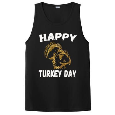 Happy Thanksgiving Great Gold Turkey Pilgrim Day Gift PosiCharge Competitor Tank