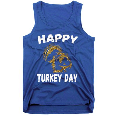 Happy Thanksgiving Great Gold Turkey Pilgrim Day Gift Tank Top