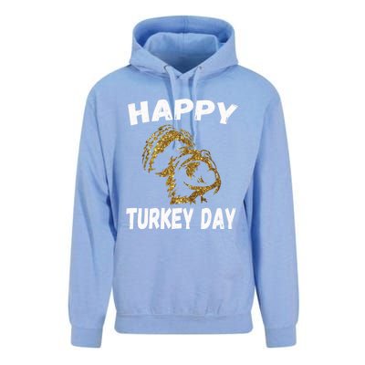 Happy Thanksgiving Great Gold Turkey Pilgrim Day Gift Unisex Surf Hoodie