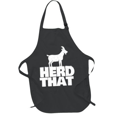Herd That Goat Farm Animal Lover Rancher Farmer Farming Apron