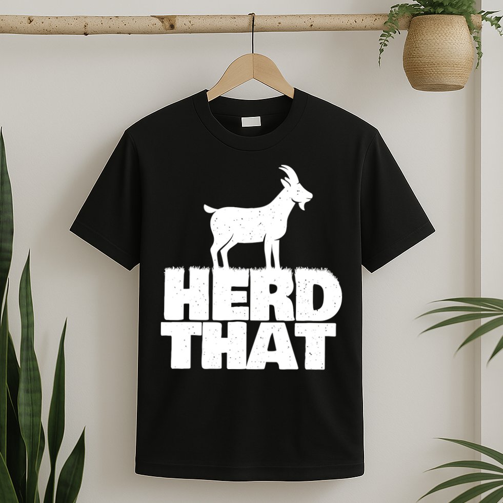 Herd That Goat Farm Animal Lover Rancher Farmer Farming T-Shirt