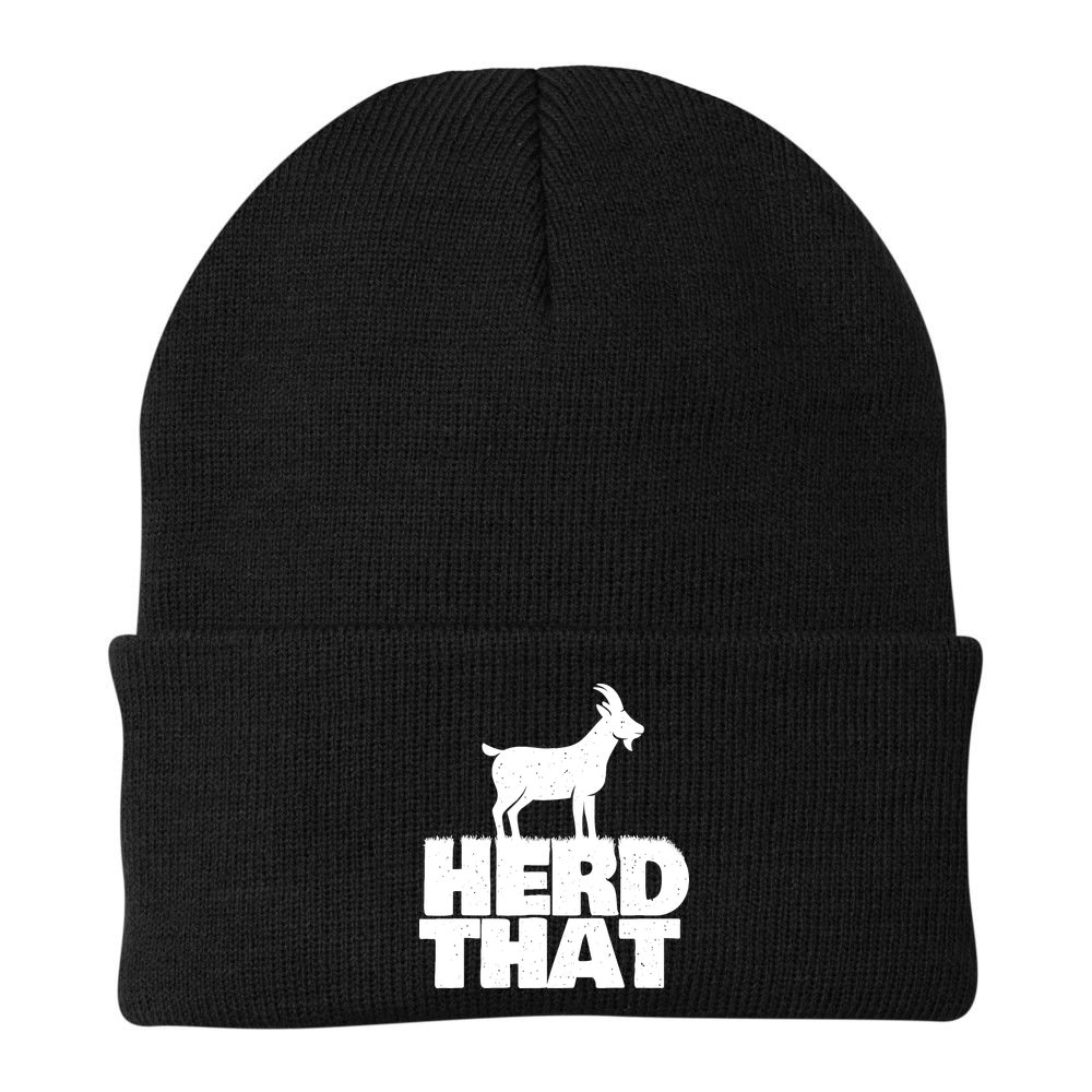 Herd That Goat Farm Animal Lover Rancher Farmer Farming Beanie